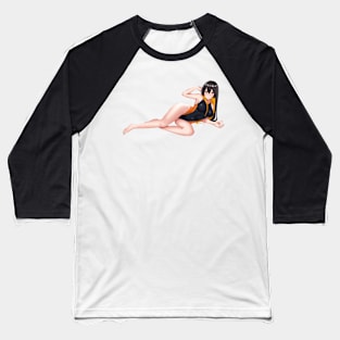 School Swimsuit Baseball T-Shirt